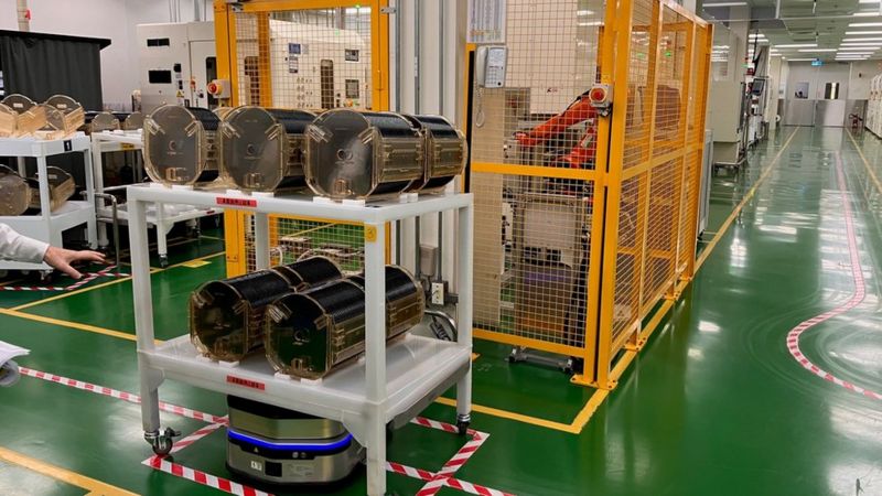 Wafers in factory