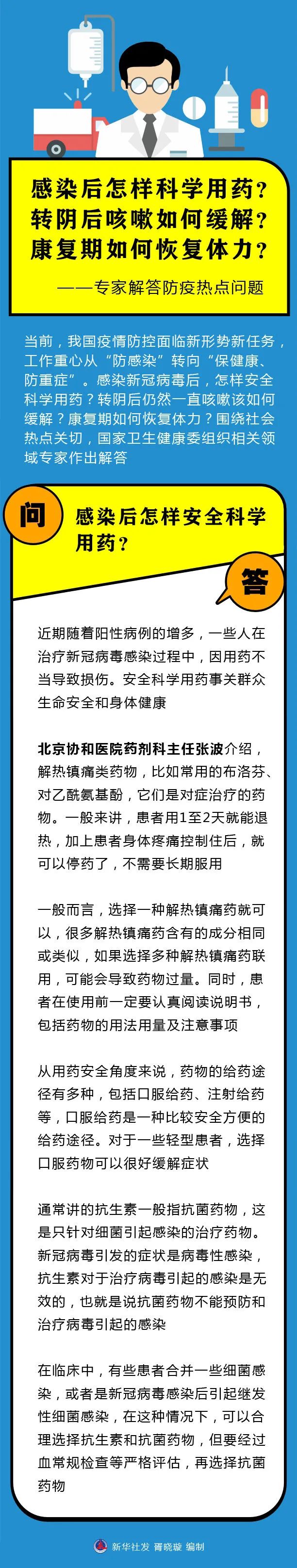 感染后怎样科学用药