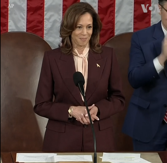 美国国会确认2024年大选结果 哈里斯主持认证