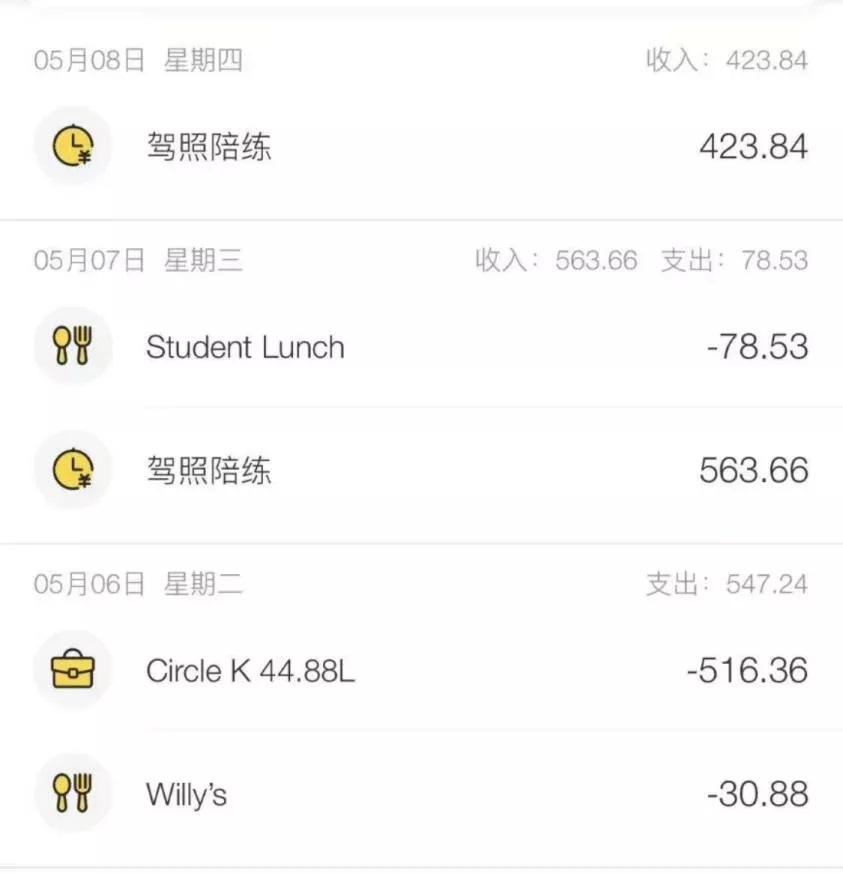 古古使用的记账软件